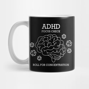 ADHD Focus Check - Roll for Concentration Mug